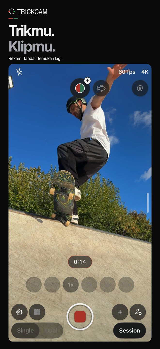Pratinjau aplikasi TrickCam