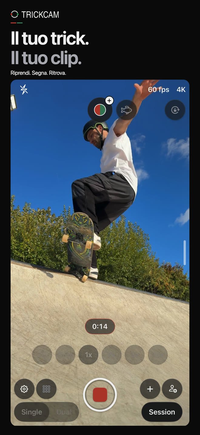 Anteprima dell’app TrickCam